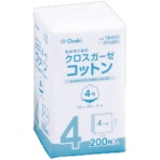 オオサキメディカル　クロスガーゼコットン　４ツ折