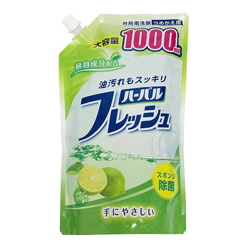 ミツエイ　ハーバルフレッシュ　ライム　詰替　特大　１０００ｍｌ　１パック1