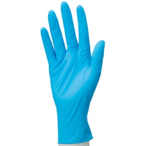ニトリル手袋　厚手　パウダーフリー　Ｌ　ブルー　１箱（１００枚）2