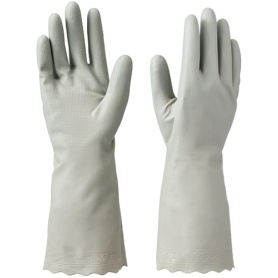 川西工業　ビニール手袋　薄手　グレー　Ｍ　＃２１５０Ｇ－Ｍ　１双