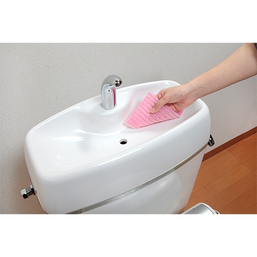 サンコー　びっくりフレッシュ　陶器ピカピカクリーナー　ピンク　ＢＯ－８６　１パック（５枚）4