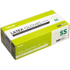 川西工業　ラテックスグローブ　粉なし　ＳＳ　＃２１３４　１箱（１００枚）