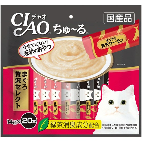 いなばペットフード　チャオ　ちゅーる　まぐろ　贅沢セレクト　１４ｇ／本　１パック（２０本）1