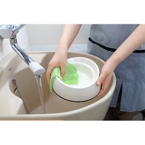 サンコー　びっくりフレッシュ　ペット用食器洗い　メッシュ　２０×２０ｃｍ　グリーン　ＢＨ－２４　１枚5