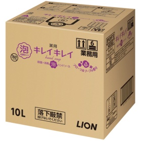 ライオン　キレイキレイ　薬用　泡ハンドソープ　フローラルソープの香り　業務用　１０Ｌ　１箱