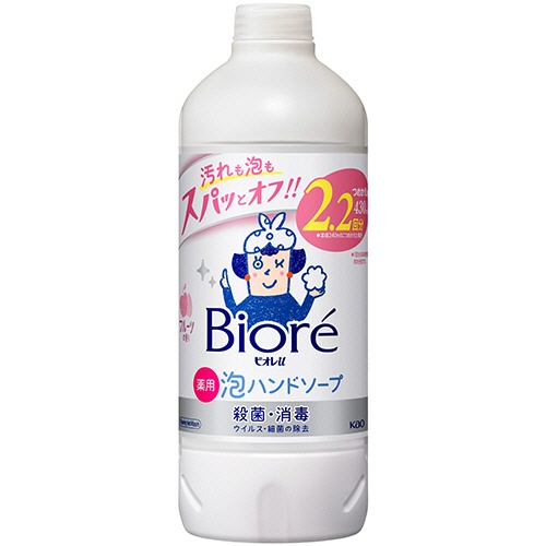 花王　ビオレｕ　薬用泡ハンドソープ　フルーツの香り　つめかえ用　４３０ｍＬ　１本1