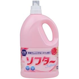 カネヨ石鹸　抗菌剤入り　ソフター　ピンク　２５００ｍｌ　１本