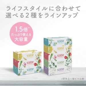 日本製紙クレシア　スコッティ　ティシュー　フラワーボックス　２５０組／箱　１パック（３箱）7