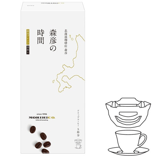 味の素ＡＧＦ　森彦の時間　ドリップコーヒー　森彦ブレンド　１０ｇ　１箱（５袋）2