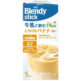 味の素ＡＧＦ　ブレンディ　スティック　牛乳で飲むプラス　バナナ・オレ　１箱（５本）