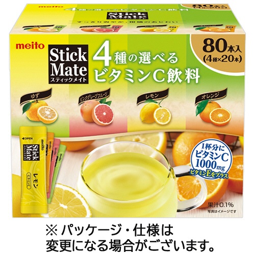 名糖　スティックメイト　ビタミンＣ飲料アソート　１箱（８０本）1