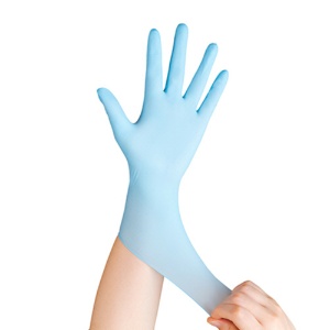 アマノ　マーベルグローブ　高品質ニトリル手袋　パウダーフリー　ブルー　ＸＳ　ＡＭ－ＣＦ０９６　１箱（１００枚）4