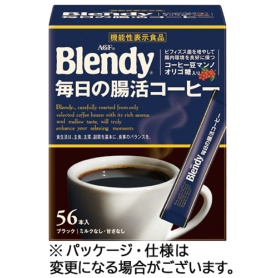 味の素ＡＧＦ　ブレンディ　スティックブラック毎日の腸活コーヒー　１箱（５６本）