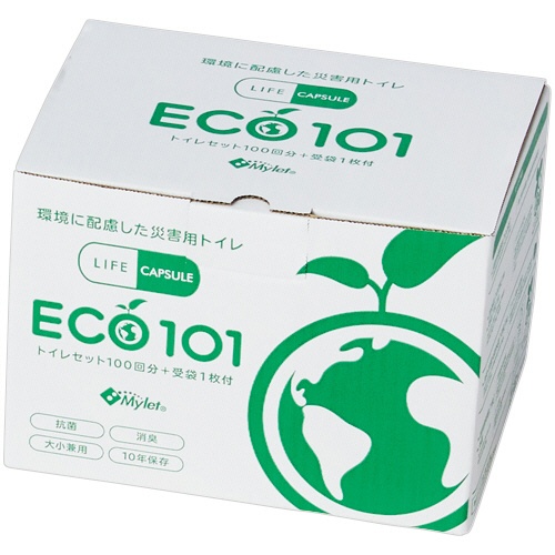 河本総合防災　災害用簡易トイレ　ＬＩＦＥ　ＣＡＰＳＵＬＥ　マイレット　ＥＣＯ１０１　１００回分　１セット2