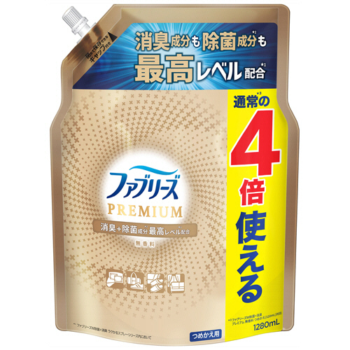 P&G ファブリーズW除菌+消臭 プレミアム つめかえ用 4回分