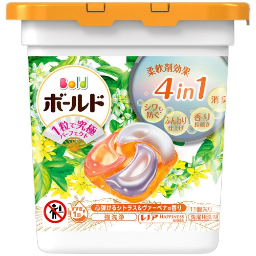 Ｐ＆Ｇ　ボールド　ジェルボール４Ｄ　心弾けるシトラス＆ヴァーベナの香り　本体　１パック（１１個）1
