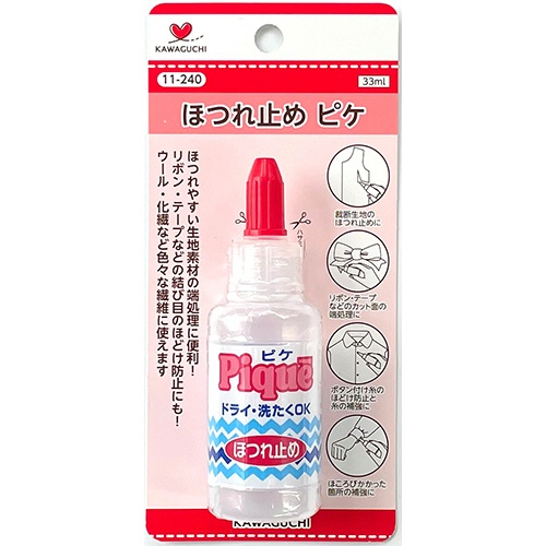 カワグチ　ピケ（ほつれ止め）　３３ｍｌ　１１－２４０　１個1