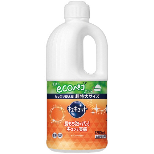 花王　キュキュット　オレンジの香り　つめかえ用　１２５０ｍＬ　１本1