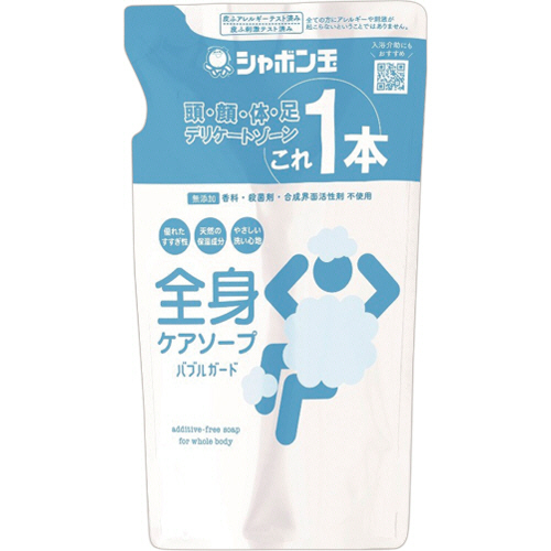 たのめーる】シャボン玉石けん 全身ケアソープ バブルガード つめかえ