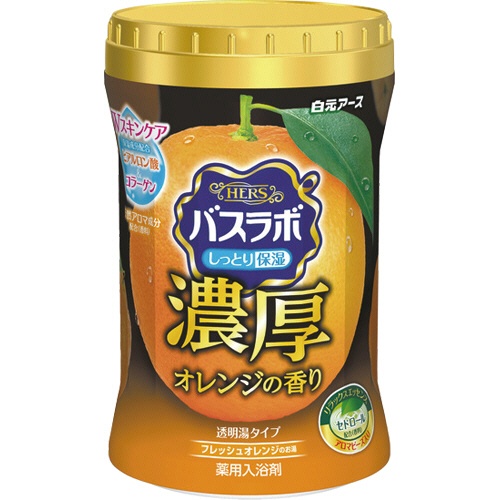 白元アース　ＨＥＲＳ　バスラボボトル　濃厚オレンジの香り　６００ｇ　１本1