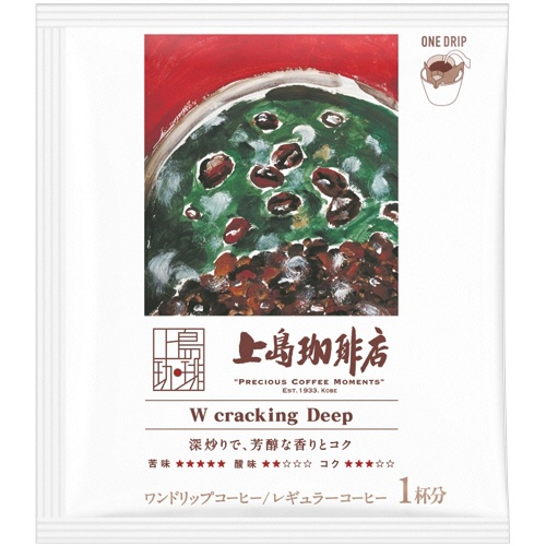 ＵＣＣ　上島珈琲店　ワンドリップコーヒー　Ｗ　ｃｒａｃｋｉｎｇ　Ｄｅｅｐ　１箱（５袋）2
