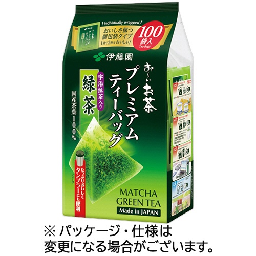 伊藤園　おーいお茶　宇治抹茶入り緑茶　プレミアムティーバッグ　１パック（１００バッグ）1