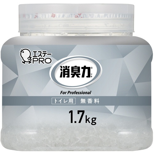 エステー　消臭力　業務用消臭剤　クラッシュゲルタイプ　トイレ用　無香料　本体　１．７ｋｇ　１個1