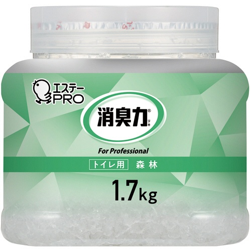 エステー　消臭力　業務用消臭剤　クラッシュゲルタイプ　トイレ用　森林の香り　本体　１．７ｋｇ　１個1