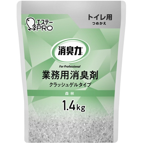 エステー　消臭力　業務用消臭剤　クラッシュゲルタイプ　トイレ用　森林の香り　つめかえ用　１．４ｋｇ　１個1
