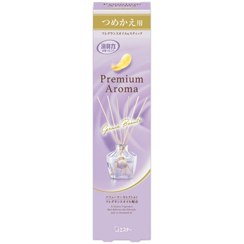 エステー　玄関・リビング用　消臭力　Ｐｒｅｍｉｕｍ　Ａｒｏｍａ　Ｓｔｉｃｋ　グレイスボーテ　つめかえ用　５０ｍｌ　１個1