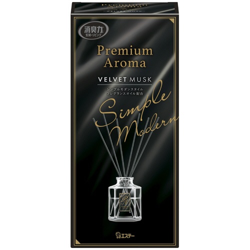 エステー　玄関・リビング用　消臭力　Ｐｒｅｍｉｕｍ　Ａｒｏｍａ　Ｓｔｉｃｋ　ベルベットムスク　本体　５０ｍＬ　１個1