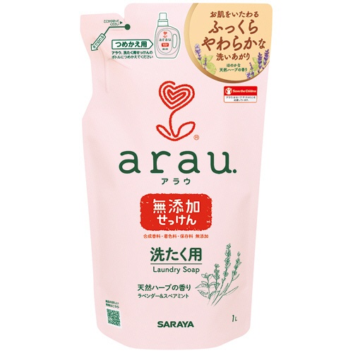 サラヤ　アラウ．洗たく用せっけん　詰替　１Ｌ　１パック1