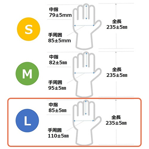 アルフォーインターナショナル　ビニール手袋　パウダーフリー　ナチュラル　Ｌ　Ｔ－００４　１箱（１００枚）4