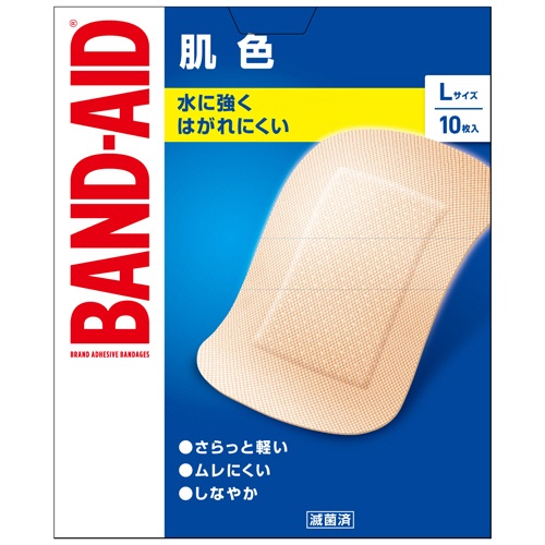 ＪＮＴＬコンシューマーヘルス　バンドエイド　肌色　Ｌサイズ　１箱（１０枚）1