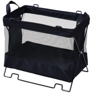 ＹＡＭＡＺＥＮ　スタッキングできる手荷物収納バスケット　Ｍ　ブラック　ＨＴＢ－２Ｍ（ＢＫ）　１個1