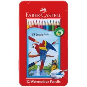ファーバーカステル　水彩色鉛筆　１２色（各色１本）　ＴＦＣ－ＷＣＰ／１２Ｃ　１缶
