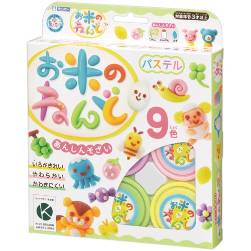 銀鳥産業　お米のねんど　パステル　９色　各３０ｇ　４６２－３０１　１パック1