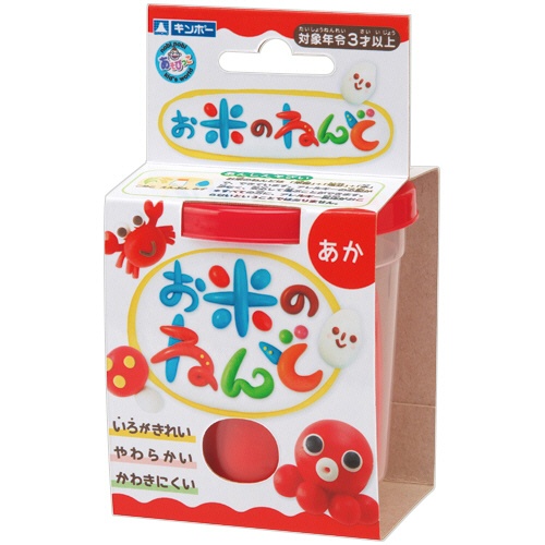 銀鳥産業　お米のねんど　赤　１２０ｇ　４６２－３０３　１個1