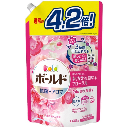 Ｐ＆Ｇ　ボールドジェル　華やかプレミアムブロッサムの香り　つめかえ用　ウルトラジャンボサイズ　１６８０ｇ　１パック1