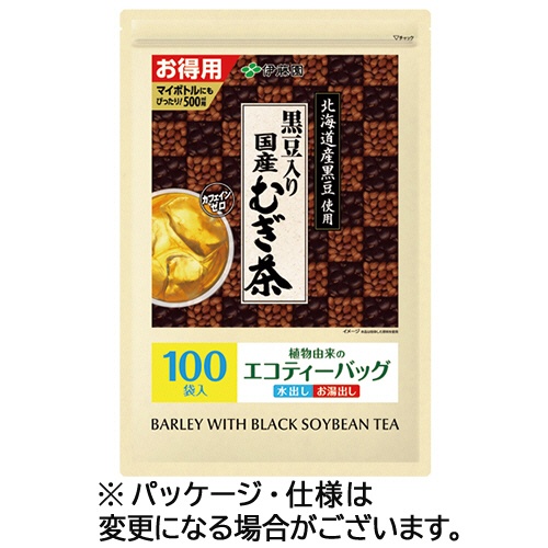 伊藤園　黒豆入り国産むぎ茶　エコティーバッグ　１袋（１００バッグ）1
