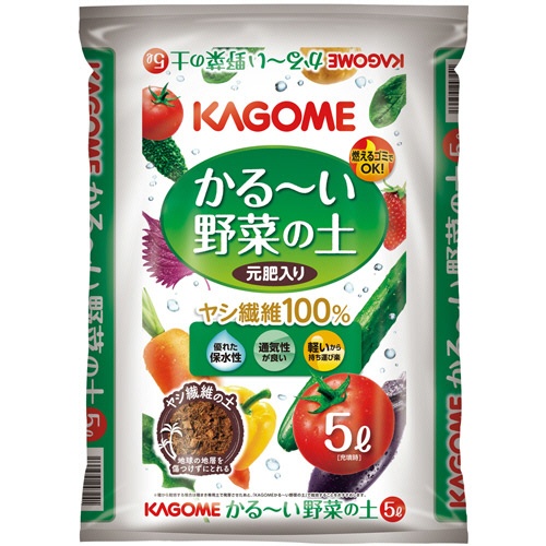 プロトリーフ　ＫＡＧＯＭＥ　かるーい野菜の土　５Ｌ／袋　１箱（１０袋）1