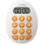 ドリテック　たまご型１０キータイマー　ホワイト　Ｔ－６０８ＷＴ　１個