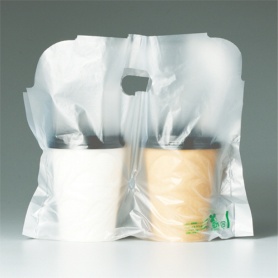 ミヤゲン　カップ持ち運び袋　キャリーカップ（バイオマス配合）　２個用　ＣＡＢ０４　１パック（１００枚）