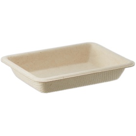 アヅミ産業　紙製小皿　未晒　８Ｅ１８－２２　１パック（１００枚）