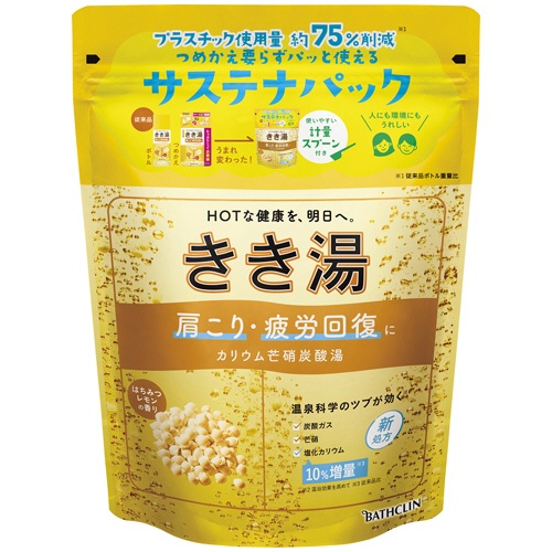 バスクリン　きき湯　カリウム芒硝炭酸湯　３６０ｇ　１個1