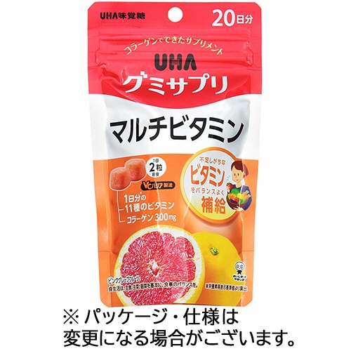 ＵＨＡ味覚糖　グミサプリ　マルチビタミン　２０日分　１パック（４０粒）1