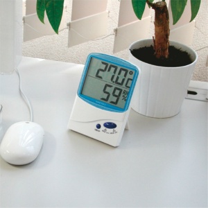 ドリテック　デジタル温湿度計　ブルー　Ｏ－２０６ＴＮＯＢＬ　１個2
