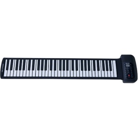 ナカガミ　ｓｍａｌｙ　ロールアップピアノ　６１鍵盤　ブラック　ＳＭＡＬＹ－Ｐ６１Ａ　１台