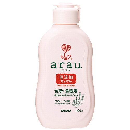 サラヤ　アラウ．台所・食器用せっけん　本体　４００ｍＬ　１本1
