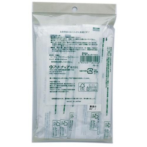 アートナップ　環境良品　使い捨ておしぼり　ＦＳ－１２　１パック（１０本）2